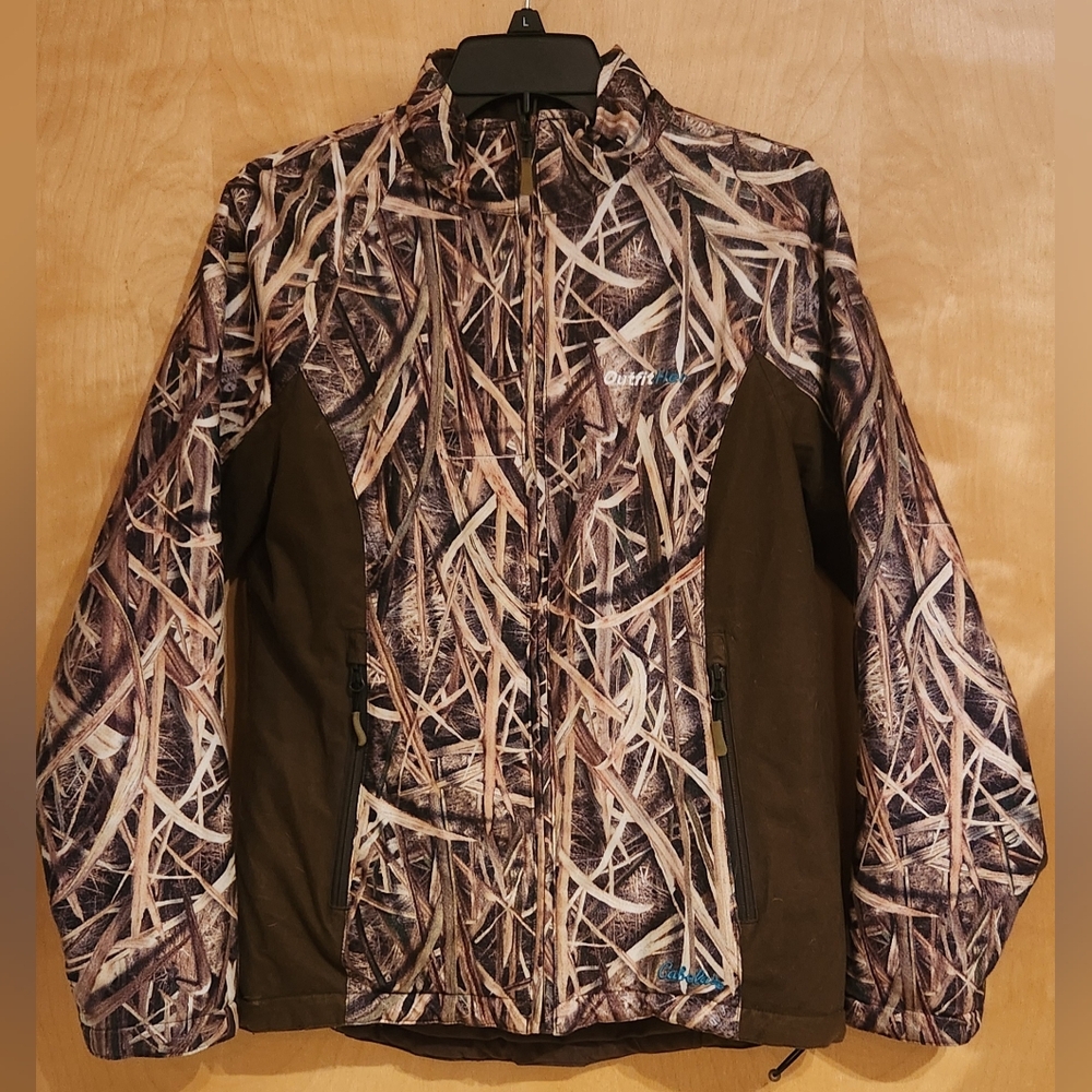 Cabela's Women's Camo and Brown Insulated Reversible Jacket Small